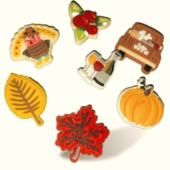 Fall Shoe Charms (7 pack) - Picture 1 of 5